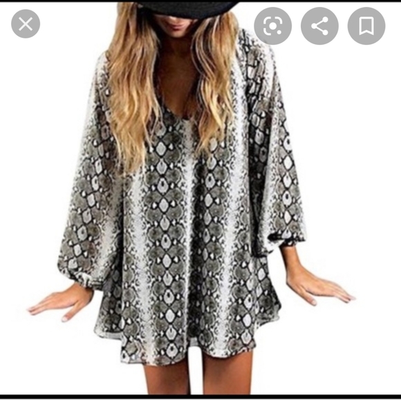 Show Me Your MuMu Tops - SMYM Snakeskin Tunic Size S